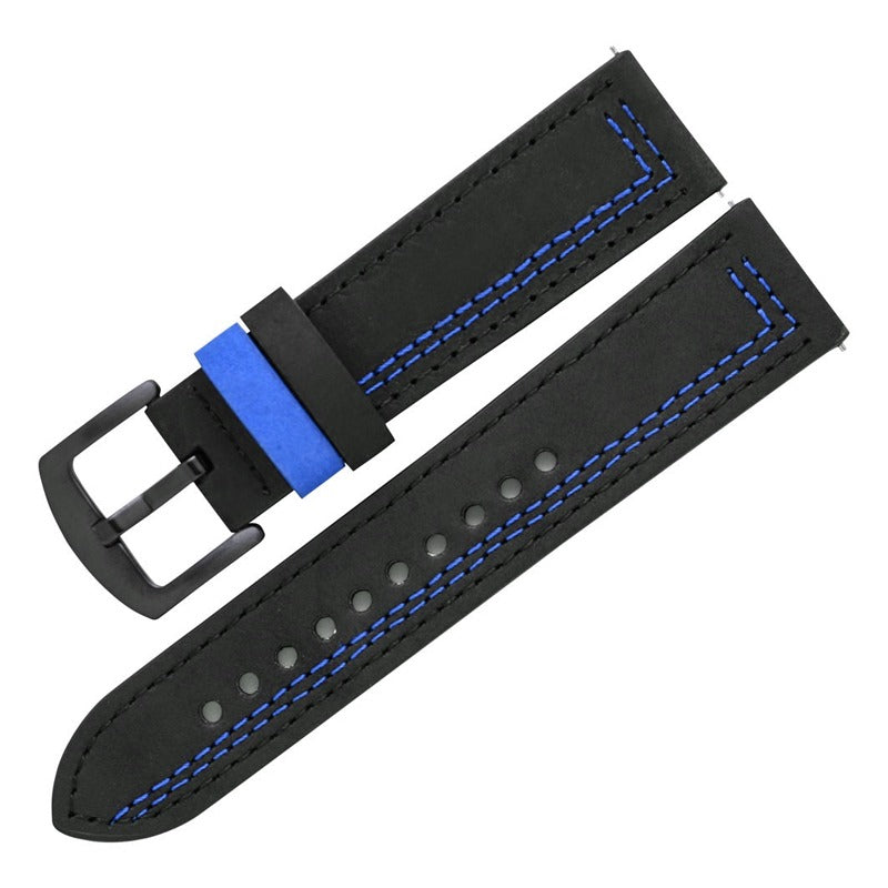 Bracelet noir & bleu type L