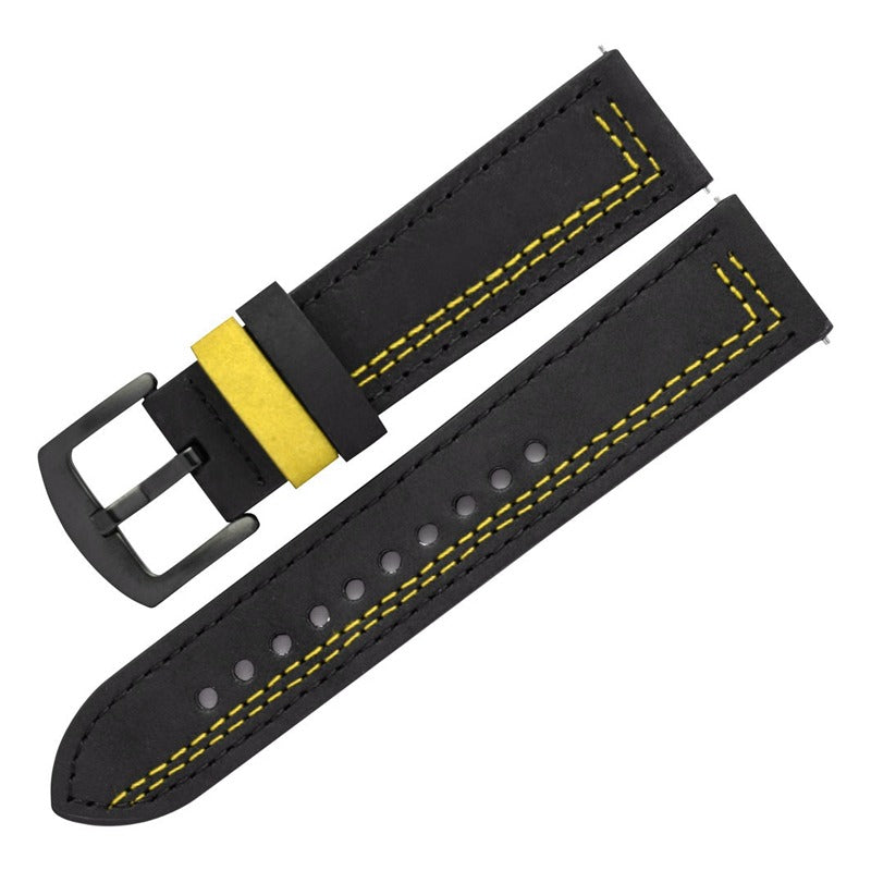 Bracelet noir & jaune type L