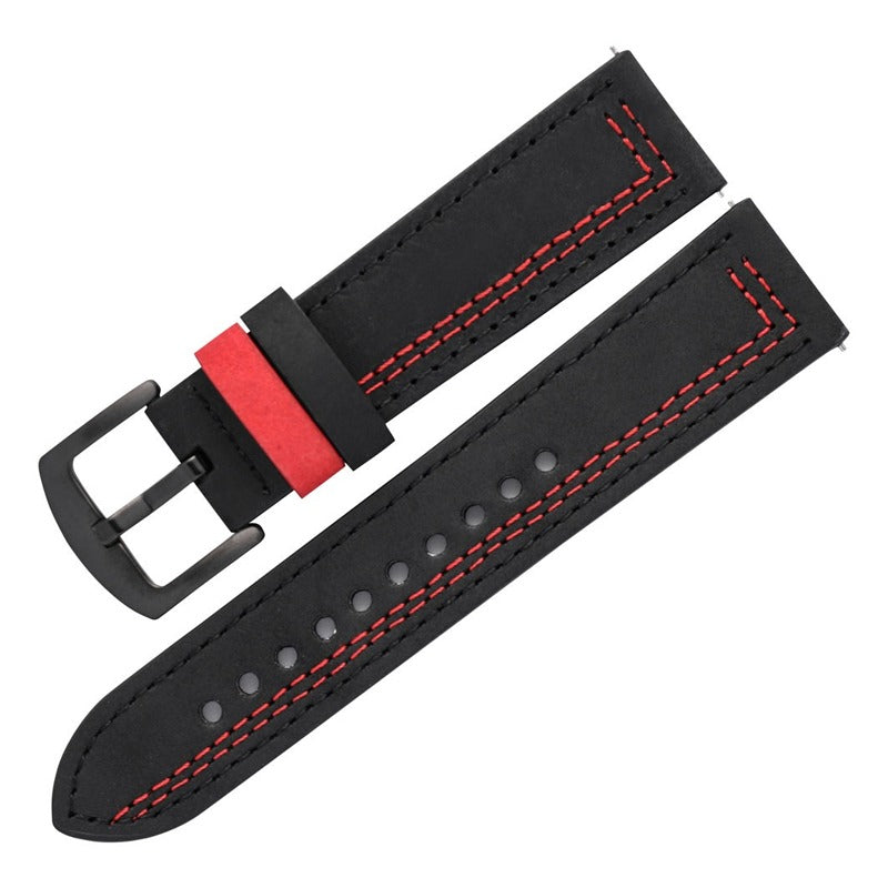 Bracelet noir & rouge type L